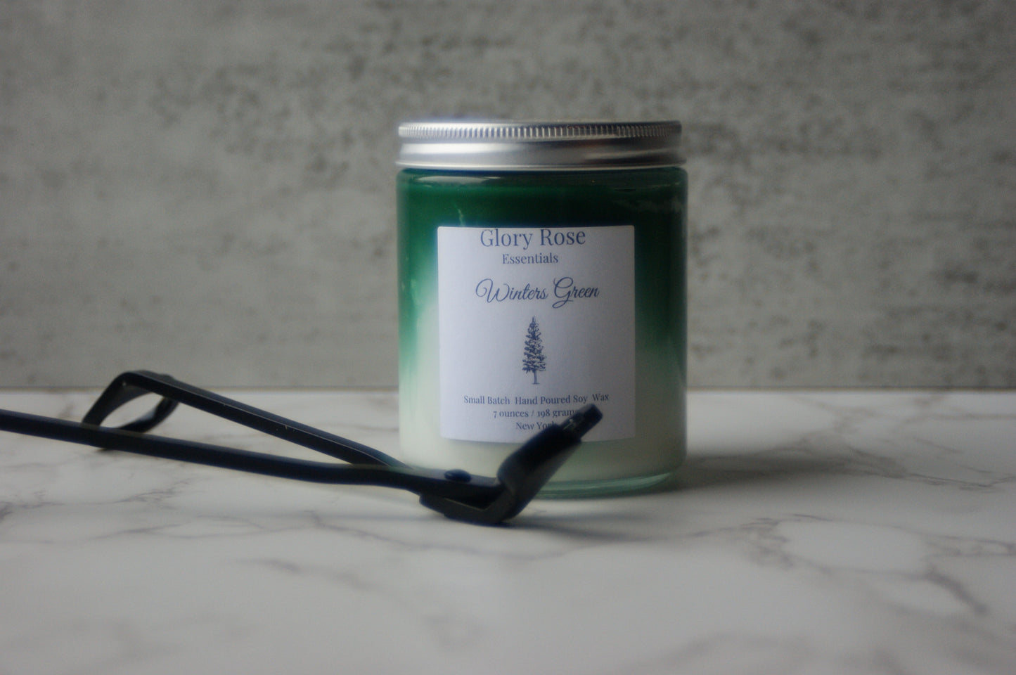 Winters Green Candle